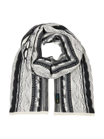 Carlo Colucci KnittedScarf Carsaniga in Schwarz / Weiß