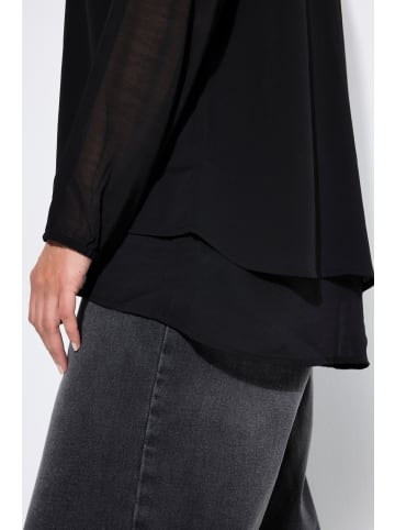 MIAMODA Bluse in schwarz