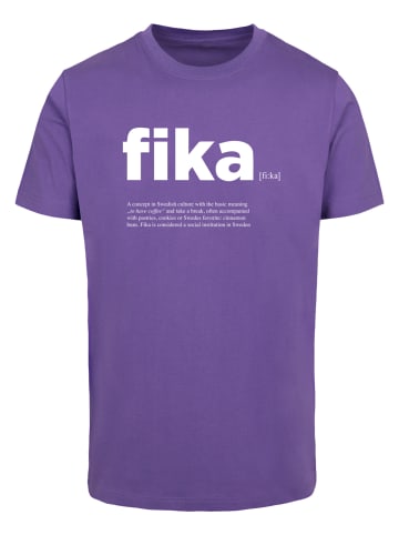 Mister Tee Mister Tee Herren Fika Definition Tee in ultraviolet
