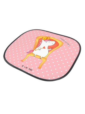 Mr. & Mrs. Panda Sonnenblende Auto Einhorn König ohne Spruch in Rot Pastell