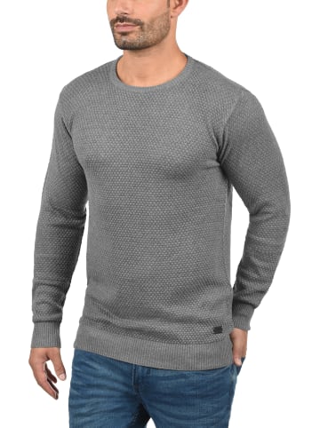 !SOLID Strickpullover SDKarl 21102378ME Strickpullover mit Perl-Strickmuster in Grau