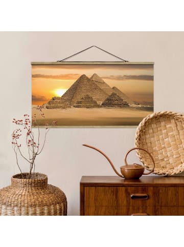 WALLART Stoffbild mit Posterleisten - Dream of Egypt in Gold