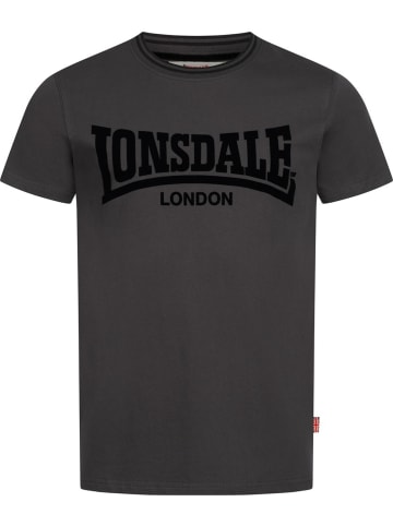 Lonsdale T-Shirt "Potternewton Herren T-Shirt normale Passform" in Schwarz