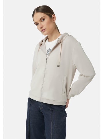 comma Sweatshirt Jacke langarm in Beige