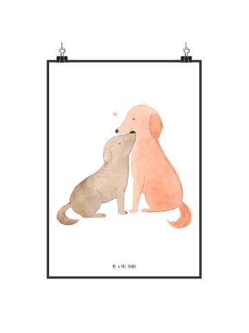 Mr. & Mrs. Panda Poster Hunde Liebe ohne Spruch in Weiß