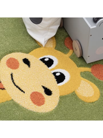 KADIMA DESIGN Kinderteppich Dschungel Kindermotiv Kinderzimmer in Grün
