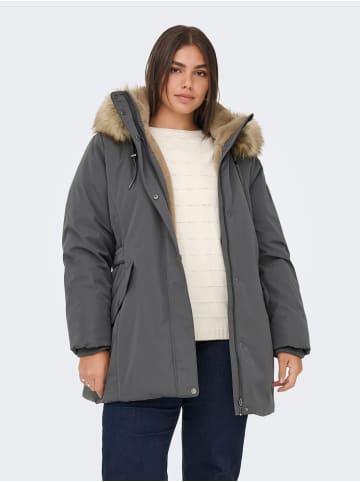 ONLY Carmakoma Langer Parka in Blackened Pearl