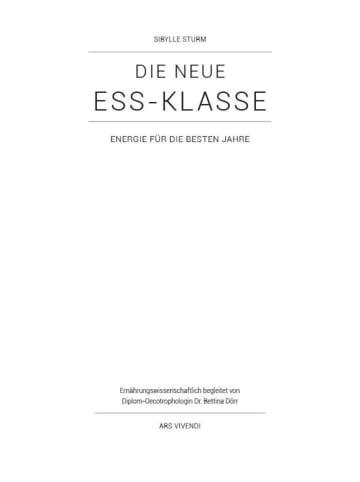 ars vivendi Die neue Ess-Klasse | Energie für die besten Jahre