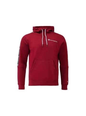 Champion Hoodie Hooded Half Zip Sweatshirt in Rot