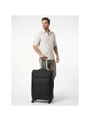 Franky Melbourne 3.0 4-Rollen Trolley 69 cm mit Dehnfalte in black