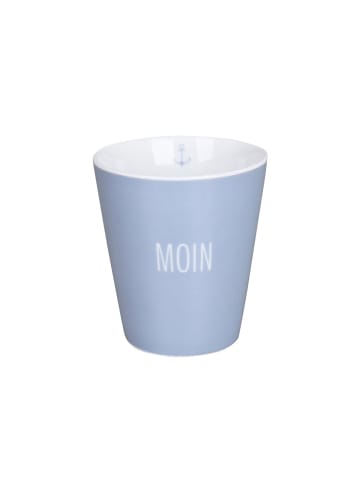 Krasilnikoff Becher Happy Mug Moin Colorful in hellblau