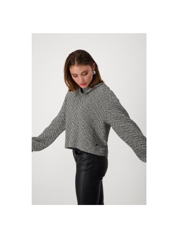 monari Sweatshirt in schwarz gemustert