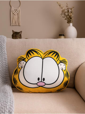Garfield Garfield Kissen Plüsch Zierkissen Kopfkissen Sitzkissen 37 x 33 cm in gelb