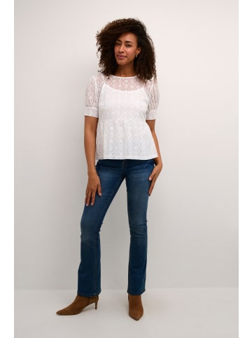 Cream Kurzarm-Bluse CRRemi Feminine in Snow White