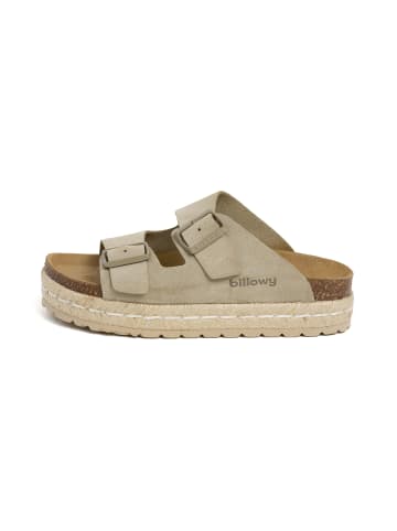 billowy Pantoletten  in khaki
