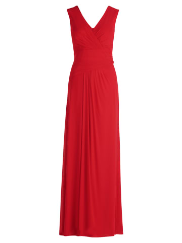 Vera Mont Abendkleid mit V-Ausschnitt in Red Rose