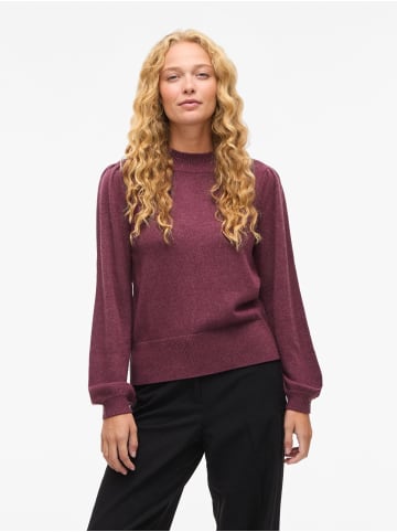 Vila Strickpullover in Fig