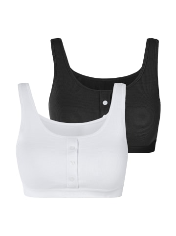 Bench Bustier in weiß, schwarz