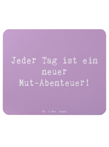 Mr. & Mrs. Panda Mousepad Spruch Angst überwinden Abenteuer mit ... in Lavendeltraum