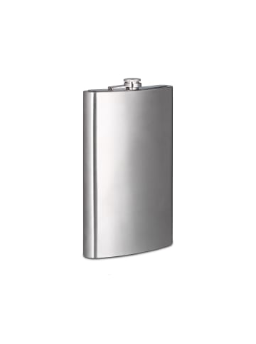 relaxdays 5x Flachmann in Silber - 1,8 l