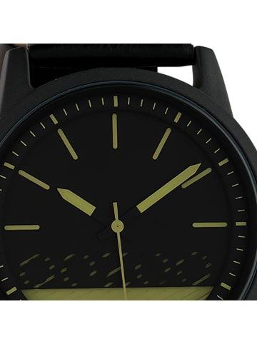Oozoo Analog-Armbanduhr Oozoo Timepieces schwarz groß (ca. 45mm)