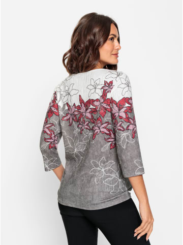 WITT WEIDEN Shirt in rot-schwarz-bedruckt