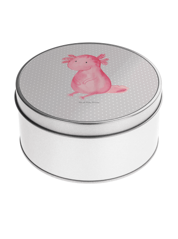 Mr. & Mrs. Panda Keksdose Axolotl Niedlich ohne Spruch in Grau Pastell