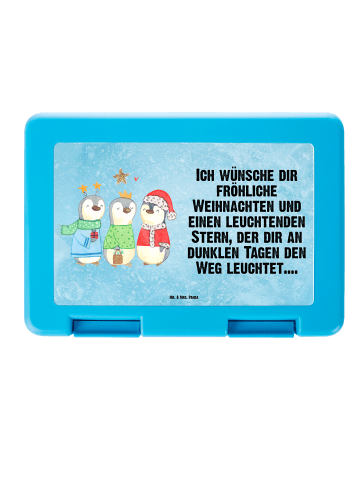 Mr. & Mrs. Panda Lunchbox Winterzeit Heilige drei Könige mit Spruch in Eisblau