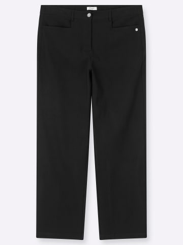 sheego Hose lang in schwarz