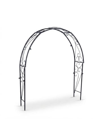 relaxdays Rosenbogen in Schwarz - (B)100 x (H)105 x (T)21 cm