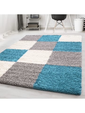 Teppich Boss Hochflor Teppich Lux Türkis