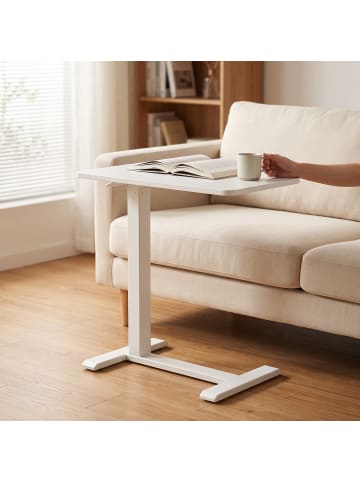 relaxdays Stehpult in Weiß - (B)60 x (H)100,5 x (T)40 cm