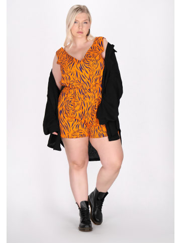 myMo ROCKS Plus Size Jumpsuit in Orange