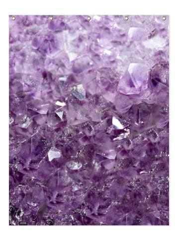 Juniqe Duschvorhang "Amethyst Sparks" in Rosa & Violett