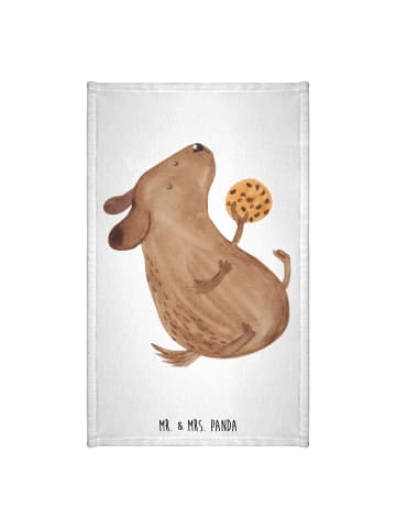 Mr. & Mrs. Panda handtuch gäste wc Hund Keks ohne Spruch in Weiß