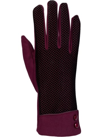 styleBREAKER Touchscreen Handschuhe in Bordeaux-Rot