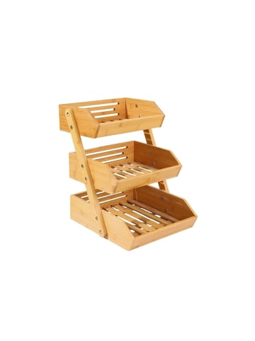 relaxdays Obst Etagere in Natur