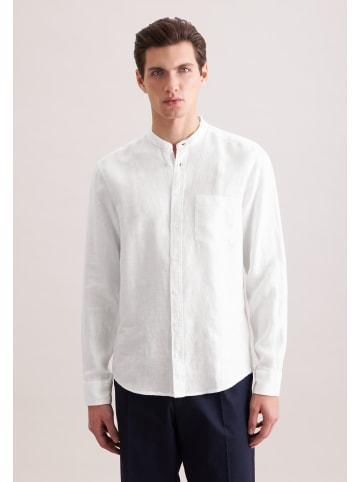 Seidensticker Leinenhemd Regular in Weiß