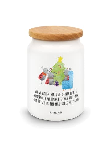 Mr. & Mrs. Panda Frischhaltedosen Weihnachten Smörle mit Spruch in Weiß