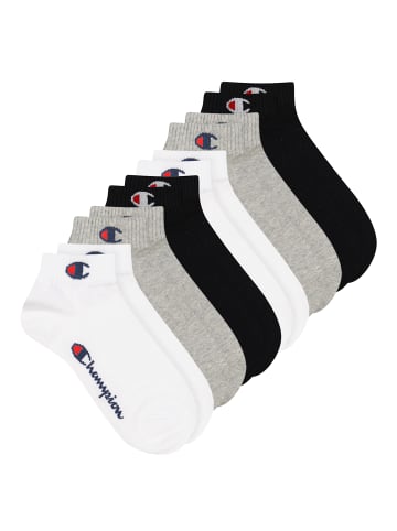 Champion Socken Quarter Socks 6pk in 882 - grey/white/black