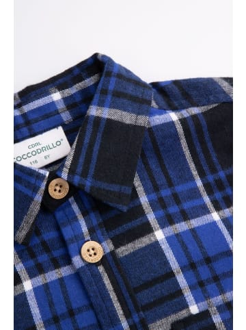 Coccodrillo Baumwollhemd mit langen Ärmeln in bunt