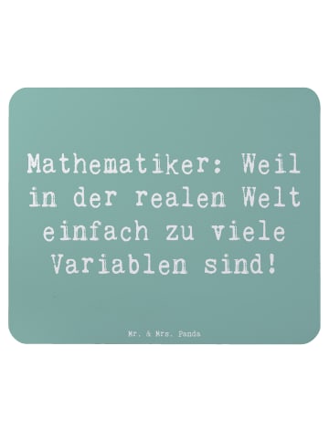 Mr. & Mrs. Panda Maus-Pad Spruch Mathematiker Leben mit Spruch in Meeresbrise