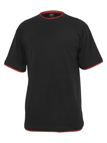 Urban Classics Tall Tee in blk/red
