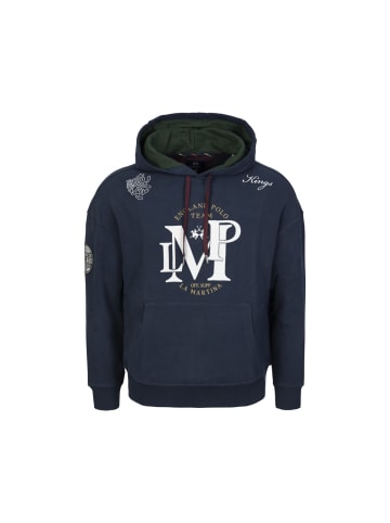 La Martina Kapuzenpullover MBF309 in dunkelblau
