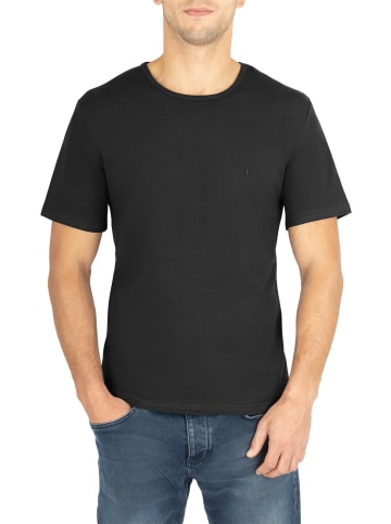 normani 2er Set Herren T-Shirts aus Bio-Baumwolle Nyons in Schwarz