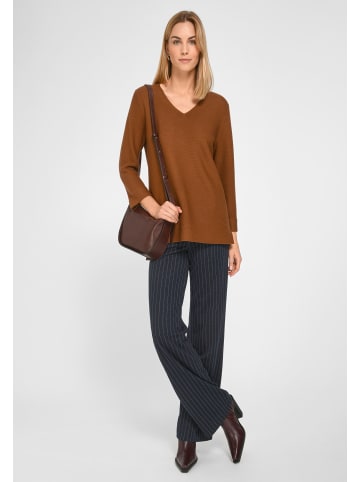 PETER HAHN Strickpullover New Wool in COGNAC