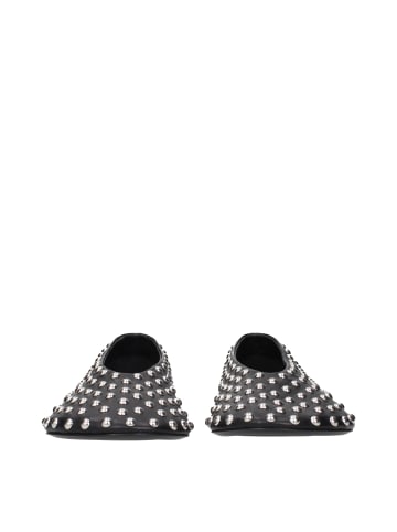 Jil Sander Schwarz Leder Ballerina Flache Schuhe
