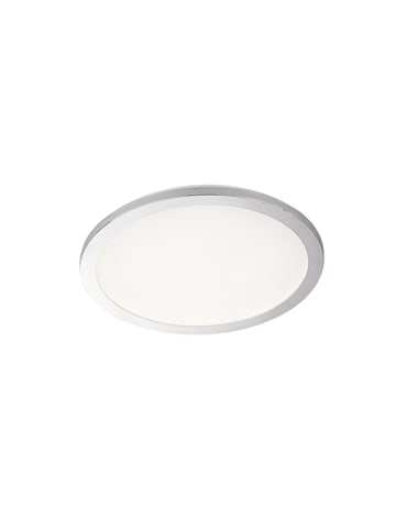 FISCHER & HONSEL LED-Deckenleuchte Gotland in Chromfarben / weiß - (H)3 x (D)40 cm