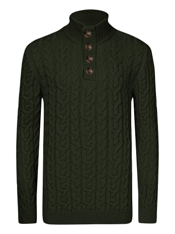 JIMMY SANDERS Pullover Mit Knöpfen in Grün