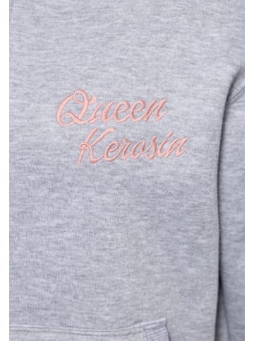 Queen Kerosin Queen Kerosin Sweatjacke Daddies Little Girl in grau